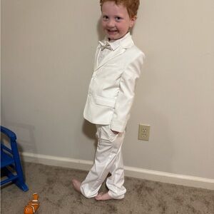 Elegant White Kids Suit